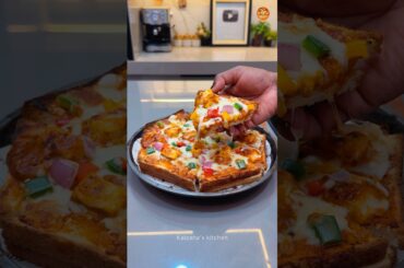 Viral bread pizza 🍕❤️….. #shorts #pizza #viral #kalpanaskitchen