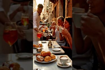 An afternoon in Italian cafe