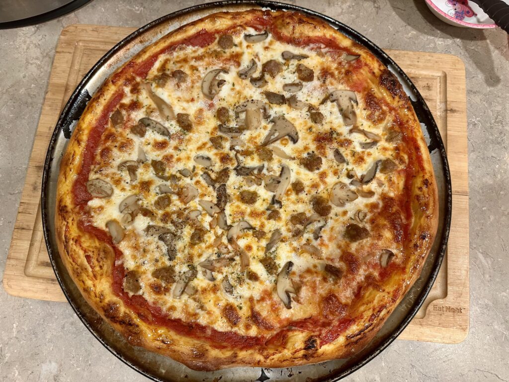 Homemade Thick Crust Pizza