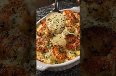 🧄🧀 Garlic Parmesan Shrimp Bake