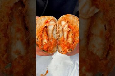 Chef Amanda Freitag vs. Messy Chicken Vodka Parm 📍 L'industrie Pizzeria #shorts