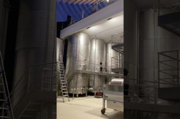Fermentation Tanks in the Circular Tank Hall at the Petra Winery in Tuscany #winery #costatoscana