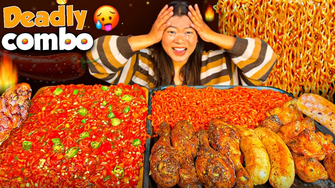 Spice Level 1000 Mukbang 🌶️🔥Extremely Spicy Gilo Chatpate With Chicken Butt & Leg Piece Mukbang Spice Level 1000 Mukbang 🌶️🔥Extremely Spicy Gilo Chatpate With Chicken Butt & Leg Piece Mukbang