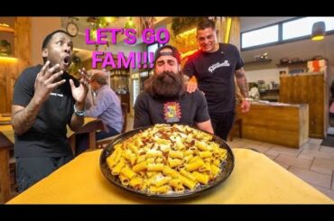 Otis Reacts To I ATTEMPTED THE BIGGEST PASTA CHALLENGE IN ITALY 🇮🇹 ...IT WAS BRUTAL 🤯