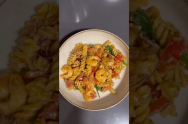 Rose Alfredo Pasta #shorts #pov #pasta #trending #easy #food #cooking #recipe #fyp #italy #prawns