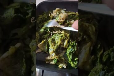 #napoli #costatella di maiale con scarole e friarielli #perte#volaneiperte #