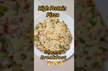 Quick breakfast for kids😋All time favourite & doughy cheesy pizza🍕High protein 😋Crispy 🌟