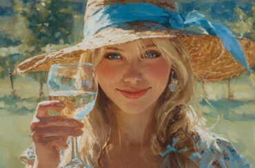 Impressionist Paintings | Claude Monet | A Day at a 19th-century Italian Winery [4K]