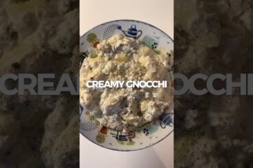 Simple Creamy Gnocchi 🍝 #shorts  #cooking