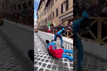 Катание бочки. Один сошёл с дистанции😁🍷#olympics2026 #Italy #олимпиада2026