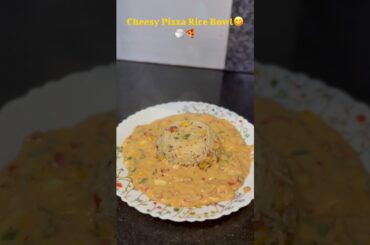 Cheesy Pizza Rice bowl / Quick and easy Italian recipe ❤️ #cooking #ytshorts #trending #yummy