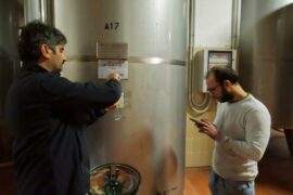 Tasting from Fermentation Tanks at Tenute Girolamo