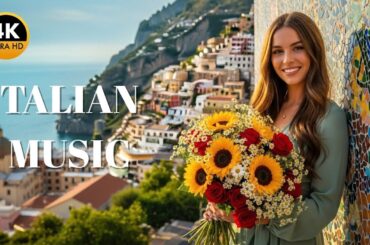 Italy & Mediterranean Dreams 🎶 2+ Hours Scenic Coastline with Relaxing Music 4K