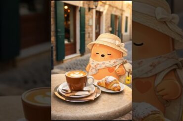 Cornetto & Cappuccino #JellyFamily #LilBlue  #cornetto #italy  #Travel