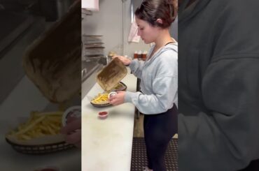 Pizza Girl Goes Crazy With Italian Beef & Fries 😈🔥 #shorts