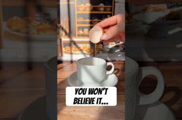 THIS is how Italians make "egg-yolk coffee" ☕ #italiancoffee #coffee #recipeshorts