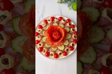 This Antipasto Salad plating is TOO satisfying 😍✨#shortvideo