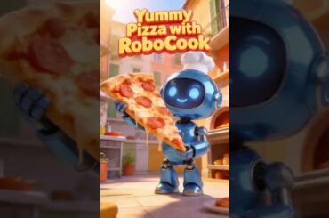 Fun cooking with RoboCook #1 (Pizza) #robot #pizza #italy #cute #kids #kitchenrobot