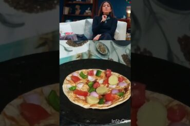 Roti pizza by Neena Gupta 🍕|healthy #pizza #health #roti #food #breakfast #maggi #yt #pasta #italy