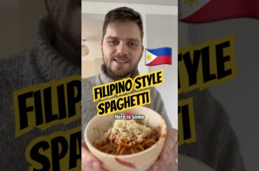 Filipino style spaghetti is underrated 🇵🇭 #pinoyfood