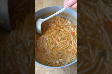 The Best Italian Chicken Soup (Nonna’s Style) 🥣🇮🇹 #soup #italianfood #shorts