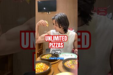 Eat UNLIMITED Pizzas at just ₹299 🍕 #shorts #ytshorts #pizza