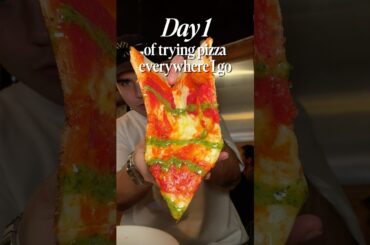 Day 1 of Trying Pizza Everywhere I Go!🍕 Tie Dye Pizza from Rubirosa in NYC
