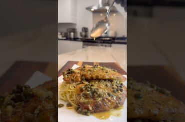 Chicken Piccata 🍝 #food #foodie #shorts