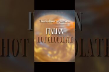 How to make…Italian Hot Chocolate! #food #italiancuisine #italianhotchocolate #hotchocolate