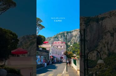 The best restaurant views in Capri 🇮🇹 Comment CAPRI for the location #shorts #capri #italy #travel
