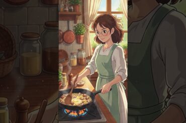 Ghibli-Style Tagliatelle alla Boscaiola 🍄✨ | Cozy Mushroom Pasta#cooking #ghiblifood#pasta#mushroom