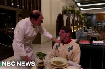 American Olympics volunteer and Italian chef come together at Winter Games