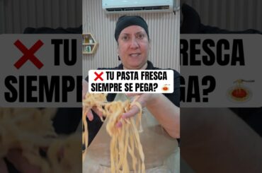 🍝❌ ¿TU PASTA FRESCA SIEMPRE SE PEGA? #chefroberta #recetas #pasta