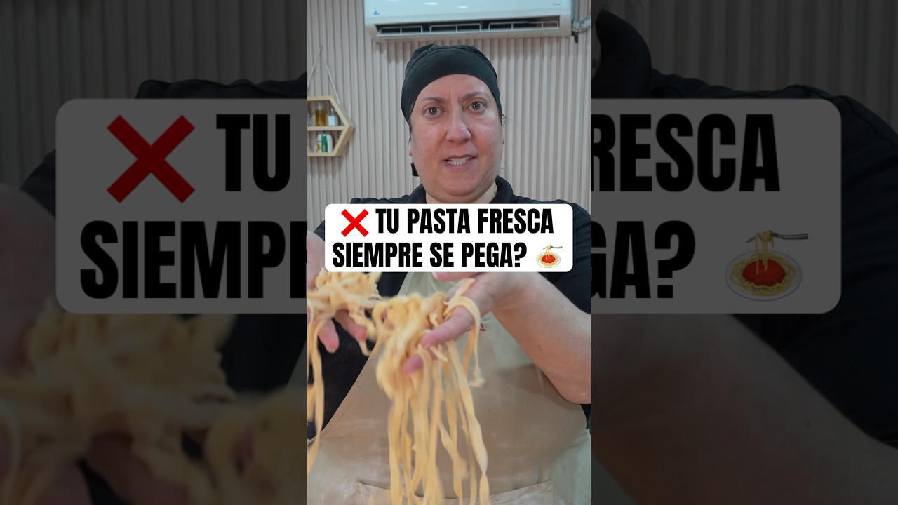 🍝❌ ¿TU PASTA FRESCA SIEMPRE SE PEGA? #chefroberta #recetas #pasta 🍝❌ ¿TU PASTA FRESCA SIEMPRE SE PEGA? #chefroberta #recetas #pasta