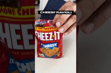 Deep Fried GIANT Cheezit Ravioli #italianfood #pastatime #pasta #snacks #snackfoodies #italy