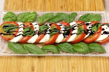 Classic Caprese Salad with Pesto | Quick & Elegant Italian Appetizer Recipe