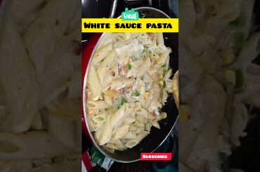 White Sauce Pasta 🤍 | Creamy, Cheesy & Super Yummy 😋”|#food #foodshorts #aa23