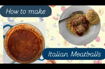 Juicy Homemade Italian Meatballs in Red Wine Tomato Sauce