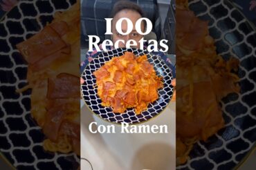 PIZZA RAMEN DEL BIENESTAR100 recetas con ramen #ramen #ramennoodles #recetas#recetasfáciles #pizza