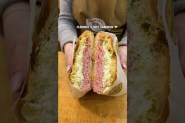 Best Sandwich in Florence! 🥪 Food Guide | Must-Try Local Eats in Florence, Italy #shorts  #florence