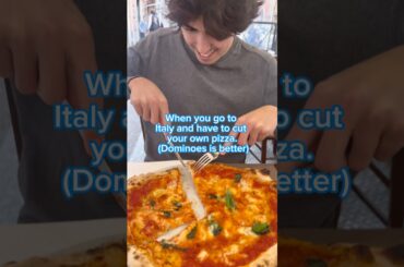 Which is better, Italian or American Pizza? 🍕 #pizza #italy #pizzalover #europr #trip #travel