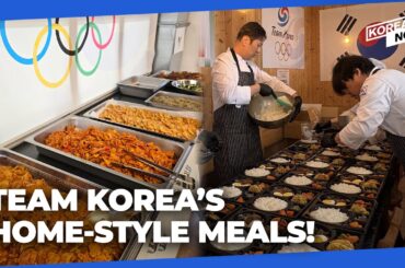 What is Team Korea eating at the 2026 Milan Cortina Winter Olympics?