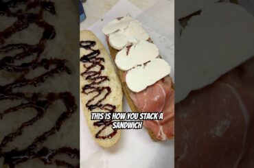 This is how you stack your sandwich #sandwich #italianfood #mozzarella