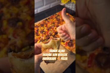 🍕EN KOLAY PİZZA TARİFİ ✨ÜSTELİK HAMUR YOĞURMA DERDİ OLMADAN✅ /IG:@hediye_tepehan #kolaypizza #pizza