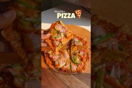 Ghar pe banaya Healthy Pizza 🍕 #shorts #food #recipe #healthypizza