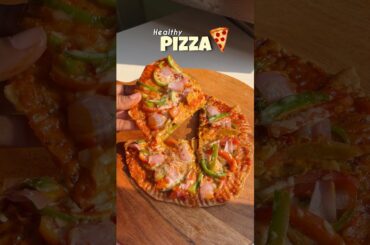 Ghar pe banaya Healthy Pizza 🍕 #shorts #food #recipe #healthypizza