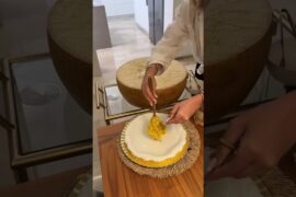 This woman set a GIANT wheel of cheese on FIRE