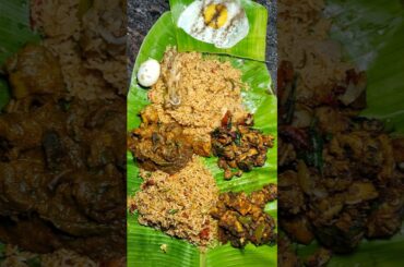 💥💢 CHICKEN BIRIYANI + சிக்கன் வறுவல் and MILAGA KARI #shorts #foodshorts #tamilshorts