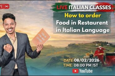 How to Order Food in Italian | Live Italian Class