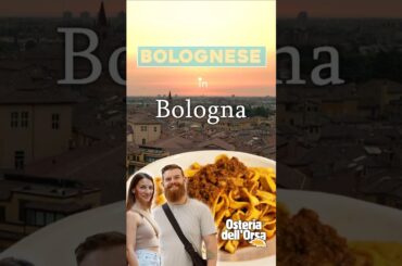 Bolognese in Bologna | Osteria dell'Orsa #bolognese #tagliatellealragu